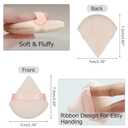 3 x 9Pcs Triangle Powder Puffs, Face Makeup Puff for Body Loose Powder Beauty Makeup Tool Nude (1 Count (Pack of 9))