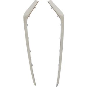 labwork Front Bumper Face Bar Trims Molding Pair Chrome Replacement for Sonata 2018 86551-E6700 HY1046112 HY1047112 86551C2AA0 86552C2AA0