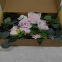 Artificial Flowers Decorations Pack of 2,Centerpieces for Wedding Reception Backdrop Decoration, Floral Decor Wall Home Entryway Outdoor Decorations (Creamy Pink)