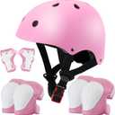 Color Gradient Adjustable Kids Bike Helmet Toddler Helmets for 3-5-8-14 Years Kids Girls Boys Youth Bicycle Helmet for Scooter Balance Bike Roller Skating Skateboard (Pink)