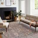 Loloi Chris Loves Julia x Rosemarie Collection ROE-01 Stone/Multi 2'-7" x 8'-0" Runner Rug