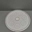 Baderke 10 Inch Round Cake Carrier and Handle  Two Sided Cake Holder & Box for Transport, Pie, Cupcake(White), Not Lid