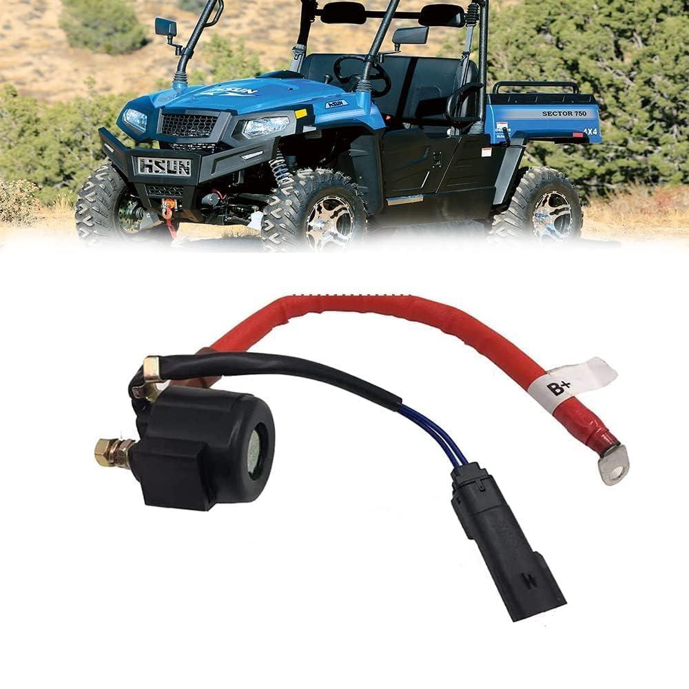 Chikia Hisun 550 750 Starter Solenoid Relay Compatible for Hisun UTV ATV Sector 450,550,750,Vector 400,500,700 Strike 550 800 Coleman 550 750 Cub Cadet Challenger 550 750
