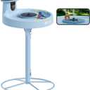Birdfy Smart Bird Bath with Camera Solar Powered & Fountain & Stand, Dual-Lens Camera for Wildbird Watching, Auto Capture Bird Videos & Motion Detection (AI Lifetime)