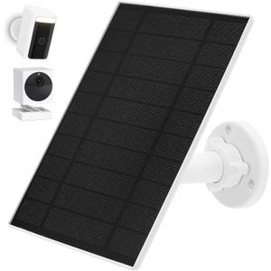 Wyze Camera Solar Panel Compatible with Wyze Cam Outdoor v1/v2 and Battery Cam Pro, 6W 5v, IP65 Waterproof (White)