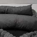 Dog Beds for Small Dogs, Washable Orthopedic Dog Bed with Removable Cover, Rectangle Soft Calming Sleeping Puppy Bed Durable Pet Cuddler with Anti-Slip Bottom, 20"x19"x6" Grey