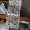 Area Rugs 3x4' Rug for Living Room, Non Slip Washable Rug Beige, Large Area Rugs for Bedroom, Low Pile Soft Vintage Rugs for Bedroom Dining Room Indoor