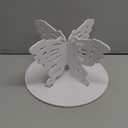 AOCEAN 12" Butterfly Cake Stand Butterfly PVC Cake Decorations with Engraved Butterflies Cake Stands for Dessert Table Wedding Birthday Party (1 Pcs)