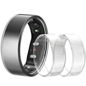 sylacor Ring Cover Compatible with Ringconn Gen 2, Durable Scratch-Resistant TPU Protecter for Women Men for Gym and Working Out (3 Clear, Size 9)