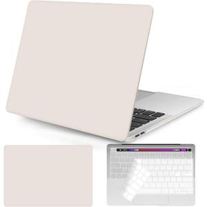 Seorsok Compatible with MacBook Air 13 Inch Case2022 2021 2020 2019 2018 Release A1932 A2179 M1 A2337 Touch ID,Plastic Hard Shell Case with Keyboard Cover-Khaki