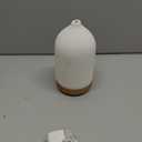 200ML Ceramic Essential Oil Diffuser - Ultrasonic Aromatherapy & Humidifier with 7-Color LED Lights, Auto Shut-Off, Wood Grain Base, 1H/3H/6H Timer | Scent for Home, Office, Yoga