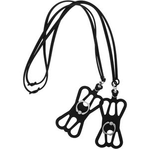 Phone Lanyard Strap 2pcs Phone Ring Holder Silicone Grip Neck Hanging Lanyard for Cases