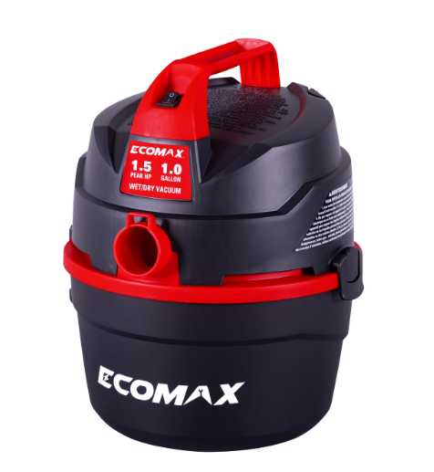 Ecomax 1 Gal 1.5HP Portable Poly Vac
