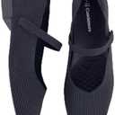 Cusolemore Women's Mary Jane Flats with Arch Support, Square Toe Ballet Flats, Comfortable Knit Dress Shoe, Size 8,5