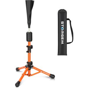 Storgem Baseball and Softball Tee,Batting Tee for Kids,Baseball Tees for Hitting,T Ball Training Stand,Easy Height Adjustment