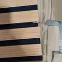 Art3d 2 Wood Slat Acoustic Panels for Wall and Ceiling - 3D Fluted Sound Absorbing Panel with Wood Finish - Walnut