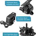 JDMON 3Pcs Engine Motor & Transmission Mount Kit Replacement for Honda Fit L4 1.5L 2007 2008 Auto Trans Compatible with AM500, A4537, A4552, 9437, 9285, 50826SELE01, 50805SLAA81, 50810SLA981