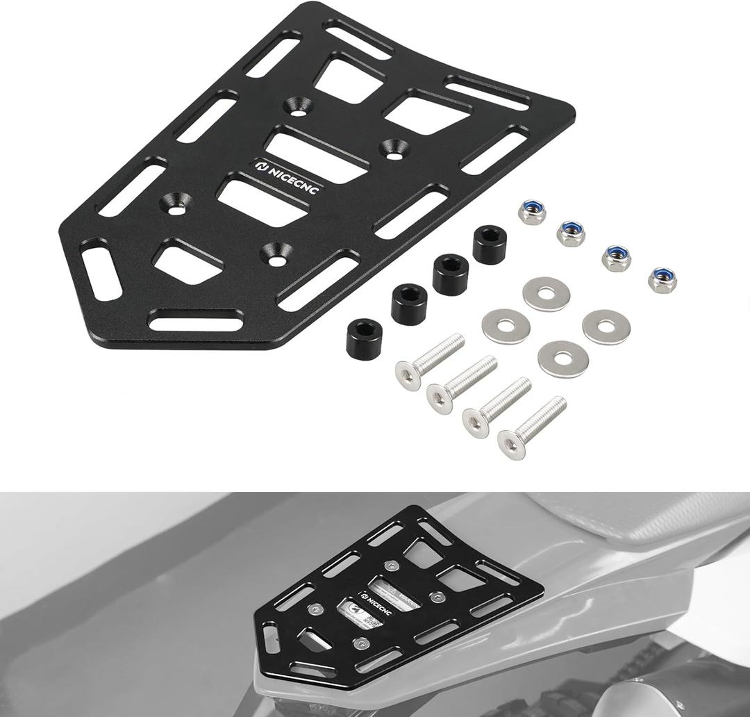 NICECNC Motorcycle Luggage Rack & Trunk Mount Compatible with KTM 125-530 EXC/XC,Compatible with Honda CR CRF CRFX 125 250 450,Compatible with Yamaha YZ YZF WRF 125 250 450 (Need Pre-drilled Hole)