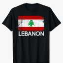 Lebanese Flag Lebanon TShirt, Small