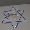 Hanukkah Decorations Star of David Blue Neon Window Lights, 12 Inch Battery and USB Powered Chanukah LED Neon Sign Lights with Timer for Jews Judaism Synagogue Passover Shabbat Hanukkah(1 Pcs)