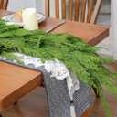 6FT Extra Full Cedar Garland Real Touch Faux Cedar Garland Christmas Greenery for Mantle Stairs Table Wall Front Door Indoor Outdoor Christmas Xmas Decor Decorations