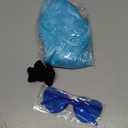 PLULON Light Blue Bob Wig with Heart Sunglasses and Hair Cap, Colorful Short Bob Wigs Synthetic Party Wigs Funny Cosplay Hairpieces for Women Men Daily Bachelorette Halloween Costume Party Decorations