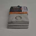 Blackout Curtains for Bedroom - Palisade 52" x 84" Insulated Darkening Single Panel Grommet Top Window Treatment Living Room, Grey