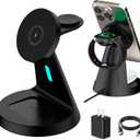 Wireless Charger Compatible with Mag-Safe,3 in 1 Charging Station for iPhone17/16/15/14/13/12 Series, Apple Watch,AirPods,15W Fast Charging (USB-C Adapter Included)