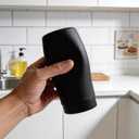 Dish Soap Dispenser for Kitchen, Silicone Squeeze Bottle for Dish Detergent (Black)
