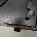 Vinyl Record Player Turntable with Built-in Bluetooth Receiver & 2 Stereo Speakers, 3 Speed 3 Size Portable Retro Record Player for Entertainment and Home Decoration (Brown)