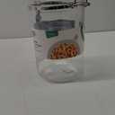 Oggi Medium-Sized Clear Canister with Clamp Lid, 61 oz - Large Airtight Food Storage Container, for Kitchen & Pantry Storage of Bulk, Dry Foods, Pasta, Flour, Sugar, Coffee, Rice, Tea, Spices & Herbs (61-Fluid Ounce)