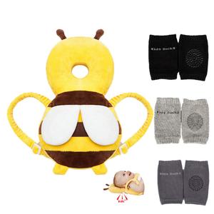Feidoog Baby Head Protector Cushion Backpack with 3 Knee Pads for Walking & Crawling,Bee Feidoog Baby Head Protector Cushion Backpack with 3 Knee Pads for Walking & Crawling,Bee