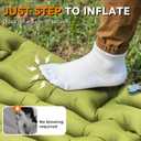 Sleeping Pad, Ultralight Inflatable Sleeping Pad for Camping with Pillow Built-in Foot Pump, Extra Thick Compact Camping Sleeping Mat for Hiking, Backpacking, Tent Use