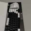 RedThunder K84 Wireless Keyboard and Mouse Combo, Rainbow Backlit Rechargeable Battery, 75% Layout TKL Ultra Compact Gaming Keyboard & Lightweight 3200 DPI Honeycomb Optical Mouse (Black-White)