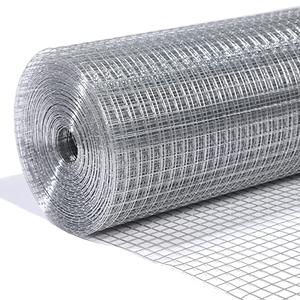 LAN JIA 1/2inch Galvanized Hardware Cloth 24" x 50' 19 Gauge Hot-Dip Galvanized After Welding Chicken Wire Raised Garden Bed Plant Supports Poultry Netting Chicken Wire Fence Wire Mesh Roll