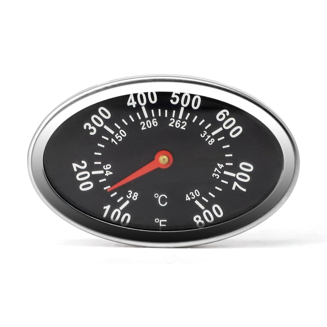 Lid Thermometer Gas Grill Heat Indicator Replacement for Grillmaster Nexgrill 720-0697, 720-0737 Replacement Parts, BBQ Grill Temperature Gauge for Nexgrill 720-0830H, 720-0888, Charmglow