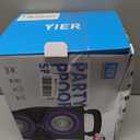 YIER Party Bluetooth Speaker:80W Peak Large Stereo Sound for Outdoor,Deep Bass,TWS,Loud with Lights,Portabe Wireless Big Speakers with Long Playtime,House,Projector,Movie