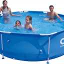 Avenlur Stainless Steel Above Ground Swimming Pool with Easy Set-Up (Pool Only) (10ft x 30in deep)