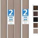 Mollywell Wood Panels for Wall, Time-Saving Installation, Versatile Wood Slat Wall Decor, Enhanced Acoustic & Sound Proof Fluted Design for Home & Office, 2 Pcs White Oak, 94.5x12.5 Inch