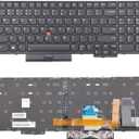 Replacement Keyboard Compatible with Lenovo IBM ThinkPad E580 E585 E590 E595 L580 L590 T590 P52Not Fit P52s P53 P53S P72 P73 with Backlit and Trackpoint