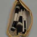 HEYMKGO Makeup Brushes Set, 12Pcs Professional Dual-ended Foundation Contour Powder Eyeshadow Brushes for Liquid, Cream, Powder for Blending Face Brush Tools - Bag Included, Great for Travel, Black