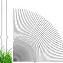 Tatuo 100 Pcs Yard Sign Stakes Heavy Duty 16.5'' Wire Yard Stakes Alternative to H Frame Metal Reusable Sign Holder for Spring Summer Lawn Corrugated Plastic