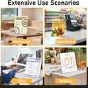 13 Pack Acrylic Sign Holder 8.5x11, L-Shape Clear Plastic Display Stands for Tabletop, Slanted Back Menu Flyer Paper Photo Picture Frame Display Stand for Restaurants Office Store Show Fair