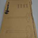 NearMoon Standing Paper Towel Holder, Kitchen Paper Towel Tissue Holder- for Bathroom Kitchen Countertop, Standard or Jumbo-Sized Roll Paper (with Marble Base, Brushed Nickel)