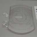 FIRJOY Lazy Susan Turntable for Refrigerator, Square Turntable Organizer for Fridge Cabinet, Pantry, Countertop | 16.5" x 11.1" (Rectangle 1 Pack - Clear)