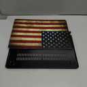 Compatible with MacBook Air 15 inch Case 2023 2024 Release M3 A3114 A2941 M2 Chip Durable Plastic Shell Case with Keyboard Cover & Mac OS Keyboard Sticker (USA Flag)
