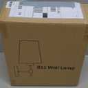 Battery Operated Wall Sconces Set of 2, Rechargeable Black Wall Sconce with Remote Control, 12 Colors RGB Magnetic Bulb, Wireless Battery Wall Lamp for Bedroom Living Room Hallway (14 inch B11)