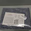 FinRec 2x6 Washable Runner Rugs for Kitchen Hallway Bedroom, Low Pile Thin Rug Solid Color, Non-Slip Carpet Indoor for Home Decor (Navy Blue/White)