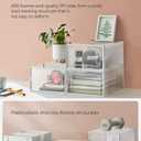 SONGMICS Shoe Boxes, Pack of 12 Shoe Storage Organizers, Stackable Clear Plastic Boxes for Closet, Sneakers, 13.1 x 9.1 x 5.6 Inches, Transparent and White ULSP12SWT