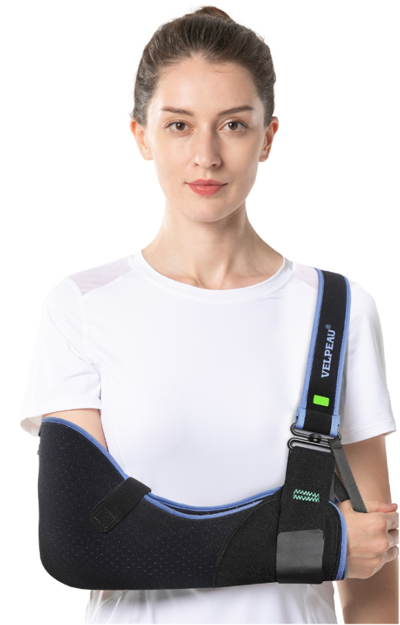 VELPEAU Arm Sling Shoulder Immobilizer for Women and Men, fit Left or Right Arm - Rotator Cuff Support Brace - Medical Sling for Shoulder, Clavicle, Elbow Injury